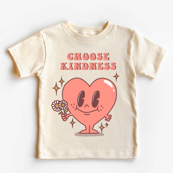 Choose Kindness Retro Heart Toddler Tee