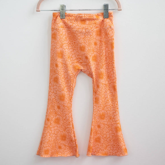 Pink and Orange Printed Bell Bottoms Baby Toddler Girls