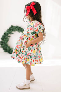 Aura Poplin Dress in Vintage Ornament