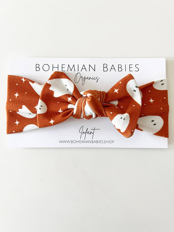 Bow Headband: Spooky Ghost (Handmade in the US)