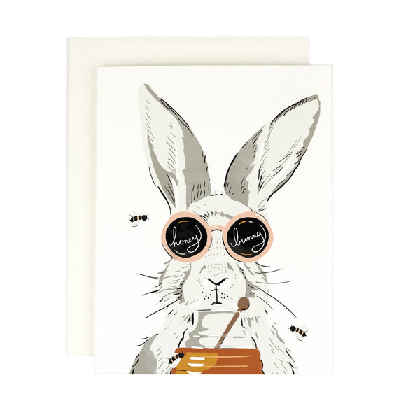 Honey Bunny Just Because Greeting Card