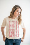 Floral Flag Women's Tee (Cream/Red)