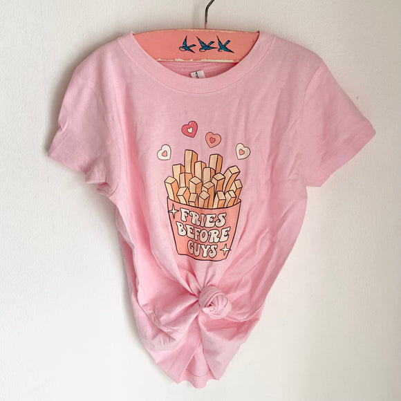 Fries Before Guys Toddler Valentines Tee