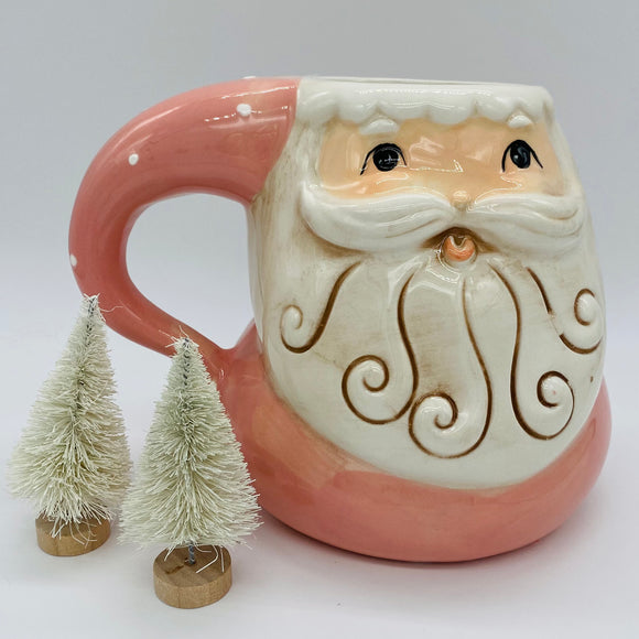 Nostalgic Christmas Santa Mug (Pink) by Johanna Parker – shopdelightfulfind