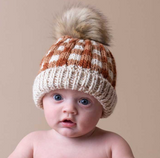 Sienna Buffalo Check Pom Pom Beanie Hat