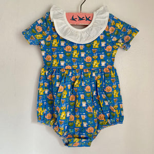 Harlow Baby Romper in Tea Party