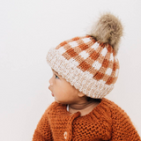 Sienna Buffalo Check Pom Pom Beanie Hat