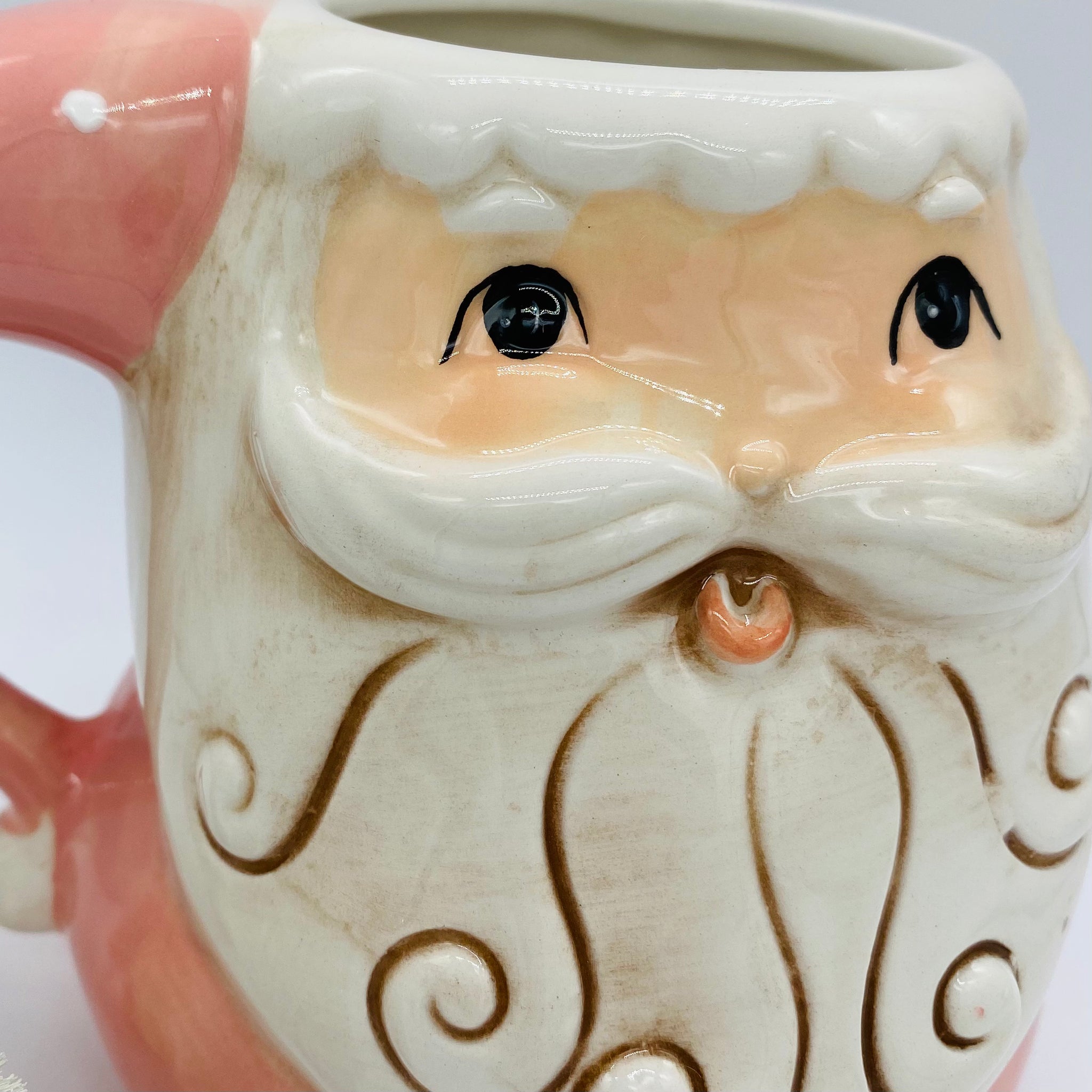 Nostalgic Christmas Santa Mug (Pink) by Johanna Parker – shopdelightfulfind