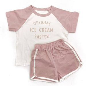 Vintage Pink Ice Cream Taster Set